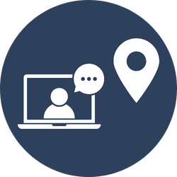laptop and location pin